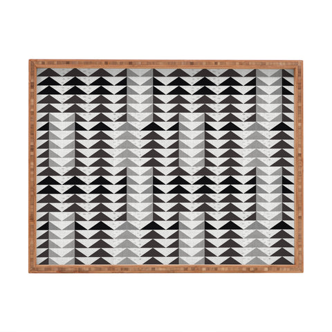 Mirimo Gray Geo Rectangular Tray