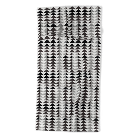 Mirimo Gray Geo Beach Towel