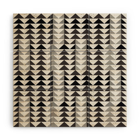 Mirimo Gray Geo Wood Wall Mural