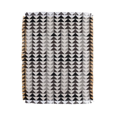 Mirimo Gray Geo Throw Blanket