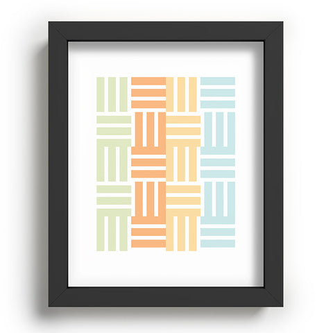 Mirimo Grid on Pastels Recessed Framing Rectangle