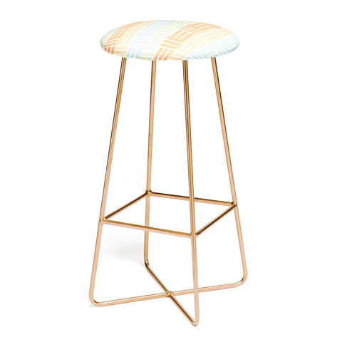 Mirimo Grid on Pastels Bar Stool