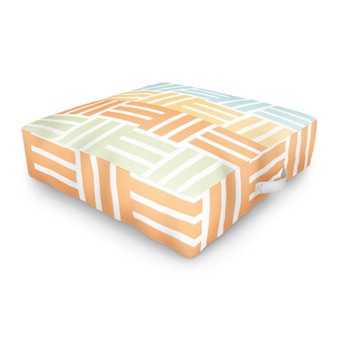 Mirimo Grid on Pastels Outdoor Floor Cushion