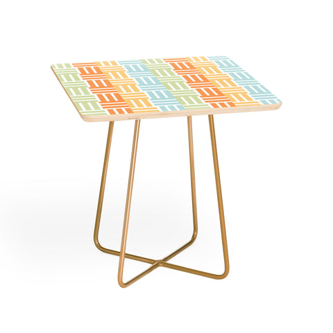 Mirimo Grid on Pastels Side Table