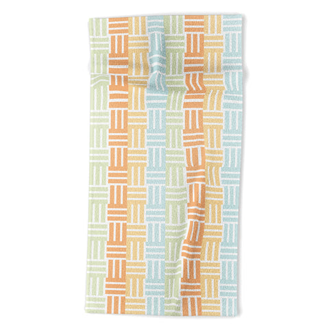Mirimo Grid on Pastels Beach Towel