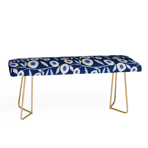 Mirimo Groovy Blooms Indigo Bench