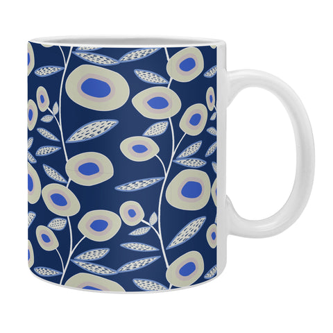 Mirimo Groovy Blooms Indigo Coffee Mug