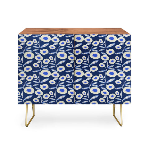 Mirimo Groovy Blooms Indigo Credenza