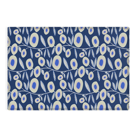 Mirimo Groovy Blooms Indigo Outdoor Rug