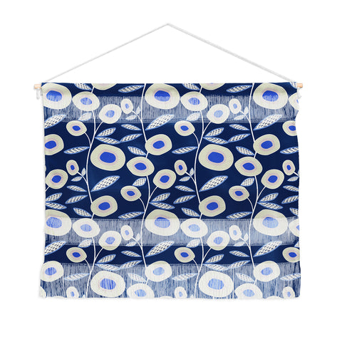 Mirimo Groovy Blooms Indigo Wall Hanging Landscape