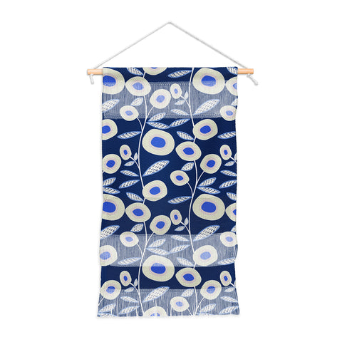 Mirimo Groovy Blooms Indigo Wall Hanging Portrait