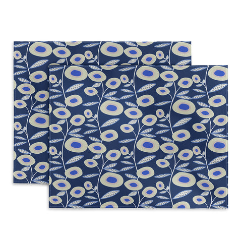 Mirimo Groovy Blooms Indigo Placemat
