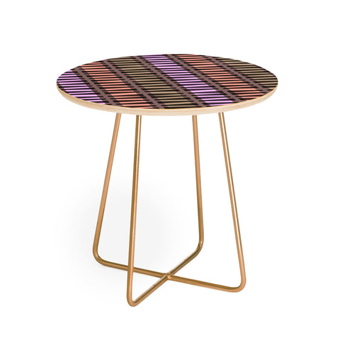 Mirimo Korath Striped Round Side Table