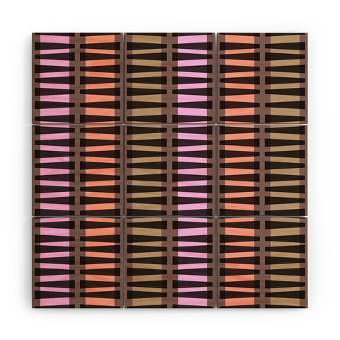 Mirimo Korath Striped Wood Wall Mural