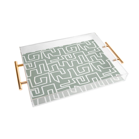 Mirimo Labyrinth Light Sage Acrylic Tray