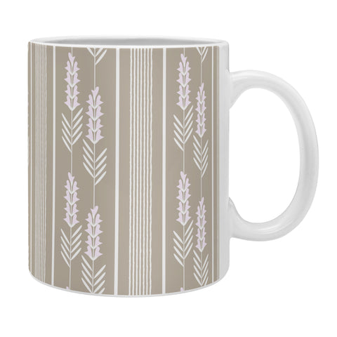 Mirimo Lavender Striped neutral Coffee Mug