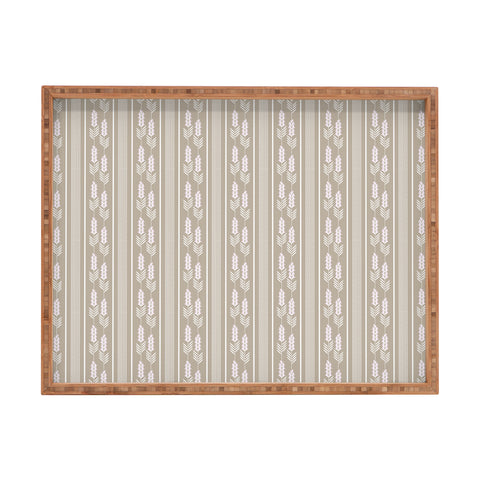 Mirimo Lavender Striped neutral Rectangular Tray