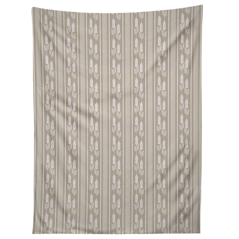 Mirimo Lavender Striped neutral Tapestry