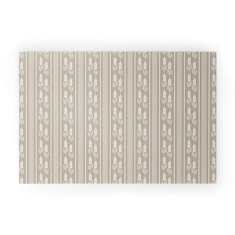 Mirimo Lavender Striped neutral Welcome Mat