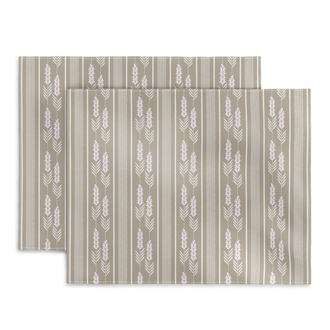 Mirimo Lavender Striped neutral Placemat