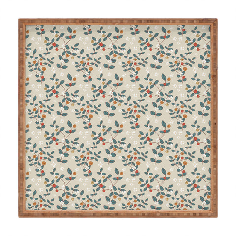 Mirimo Leaves and Berries Square Tray