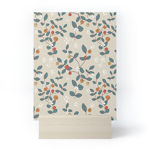 Mirimo Leaves and Berries Mini Art Print