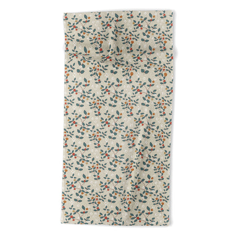 Mirimo Leaves and Berries Beach Towel