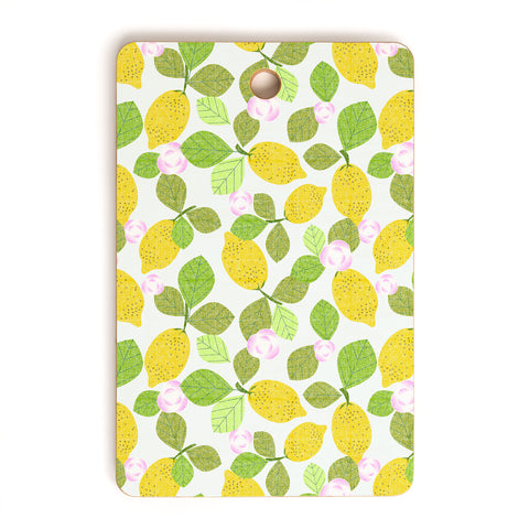 Mirimo Lemons in Bloom Cutting Board Rectangle