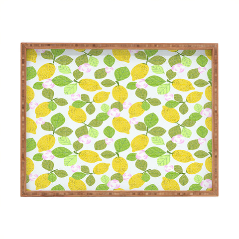 Mirimo Lemons in Bloom Rectangular Tray