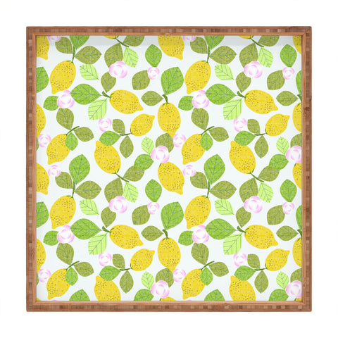 Mirimo Lemons in Bloom Square Tray
