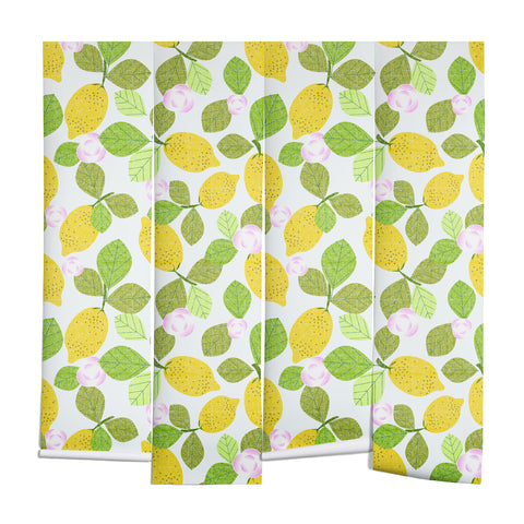 Mirimo Lemons in Bloom Wall Mural