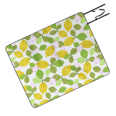 Mirimo Lemons in Bloom Picnic Blanket