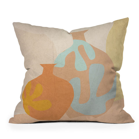 Mirimo Mditerranean Vases Outdoor Throw Pillow