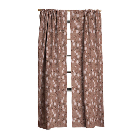 Mirimo Mocha Mousse Floral Blackout Non Repeat