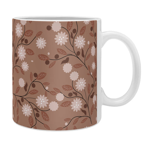 Mirimo Mocha Mousse Floral Coffee Mug