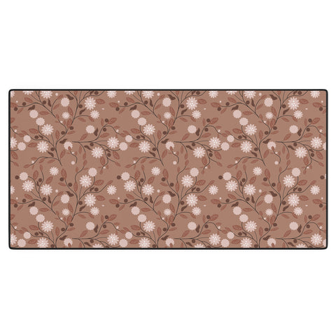Mirimo Mocha Mousse Floral Desk Mat