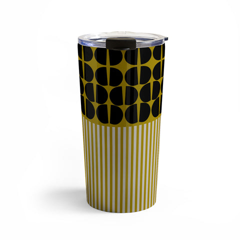 Mirimo Moderno Black and Mustard Travel Mug