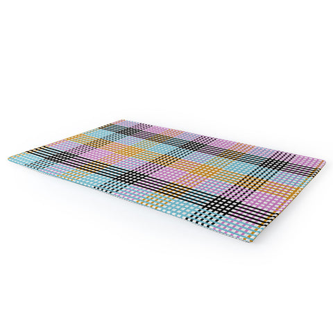 Mirimo Multicolor Gingham Grid Area Rug