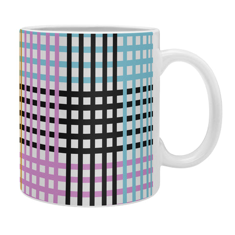 Mirimo Multicolor Gingham Grid Coffee Mug