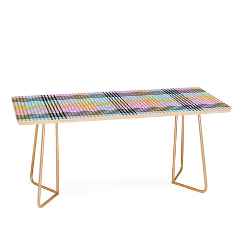 Mirimo Multicolor Gingham Grid Coffee Table