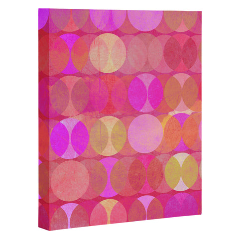 Mirimo Multidudes Pink Art Canvas