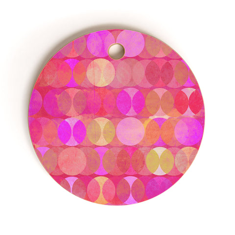 Mirimo Multidudes Pink Cutting Board Round
