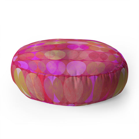 Mirimo Multidudes Pink Floor Pillow Round