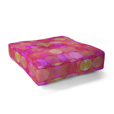 Mirimo Multidudes Pink Floor Pillow Square