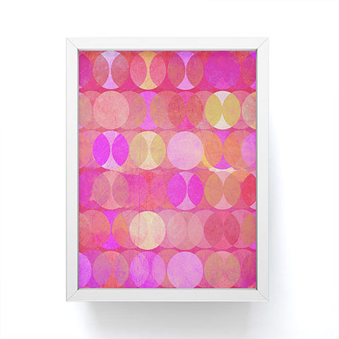 Mirimo Multidudes Pink Framed Mini Art Print