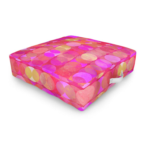Mirimo Multidudes Pink Outdoor Floor Cushion