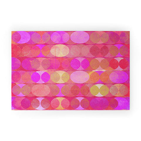 Mirimo Multidudes Pink Welcome Mat
