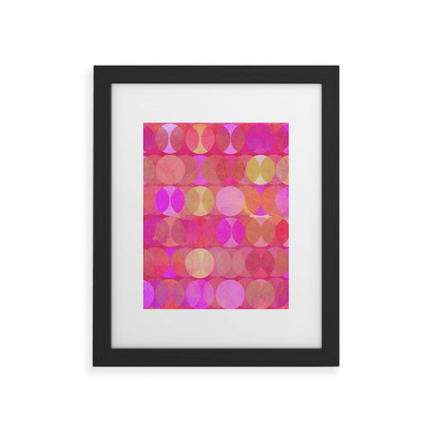 Mirimo Multidudes Pink Framed Art Print