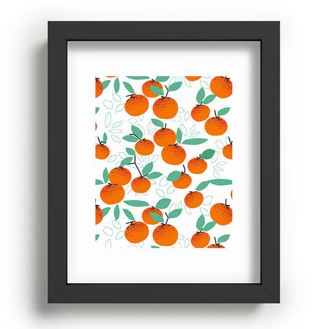 Mirimo Oranges on White Recessed Framing Rectangle