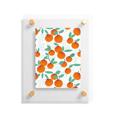 Mirimo Oranges on White Floating Acrylic Print